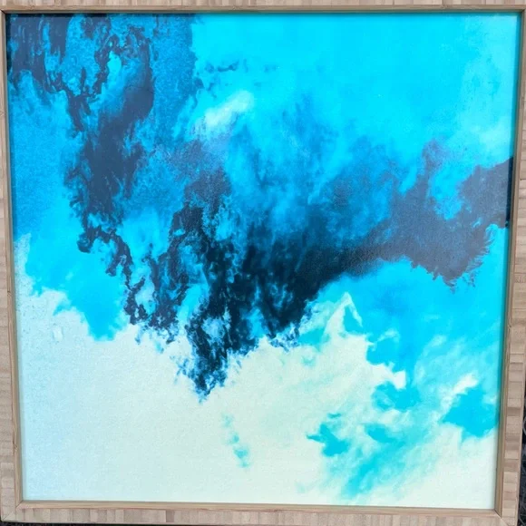 Deny Designs Caleb Troy Painted Clouds V Framed Wall Art, 20 x 20 - Picture 2 of 7